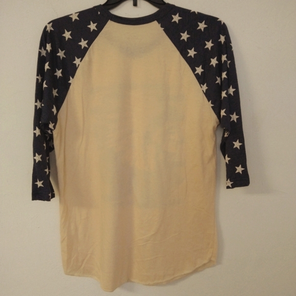 Crazy Train Patriotic Baseball Tee  Size L NWOT - Picture 4 of 5